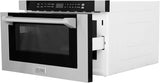 Microondas empotrado ZLINE 1.2 cu. ft. con manija tradicional
