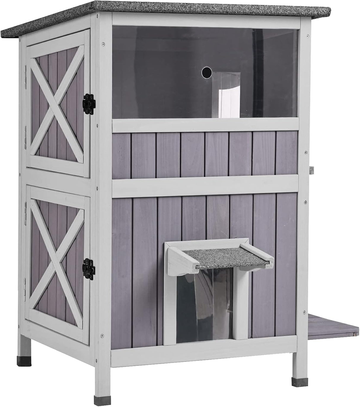 Casa de Gato Aivituvin, 2 Pisos, Puerta de Escape, Modelo 2-Story