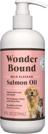 Marca Amazon – Aceite de salmón Wonder Bound Wild Alaskan para perro, gato, 8 onzas líquidas
