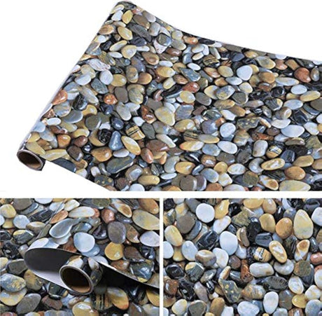 Papel pintado adhesivo de vinilo tipo mármol (15.0 x 31.1)