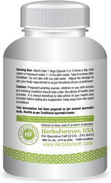 Suplemento Triphala Guggulu Formulación ayurvédica 90 cáp