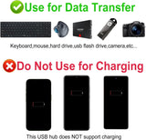 Divisor Hub USB 3.0 con cable de extensión y 4 pies de largo