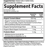 Suplemento Respuesta inflamatoria de cúrcuma 120 tab 100 mg