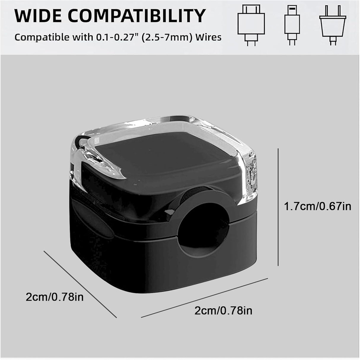 Soporte de Cables Magnético 6 Pack, Organizador Auto-Adhesivo