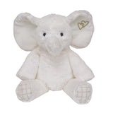 Lambs &amp; Ivy Signature Jamboree - Elefante de peluche, malvavisco, gris, dorado, blanco