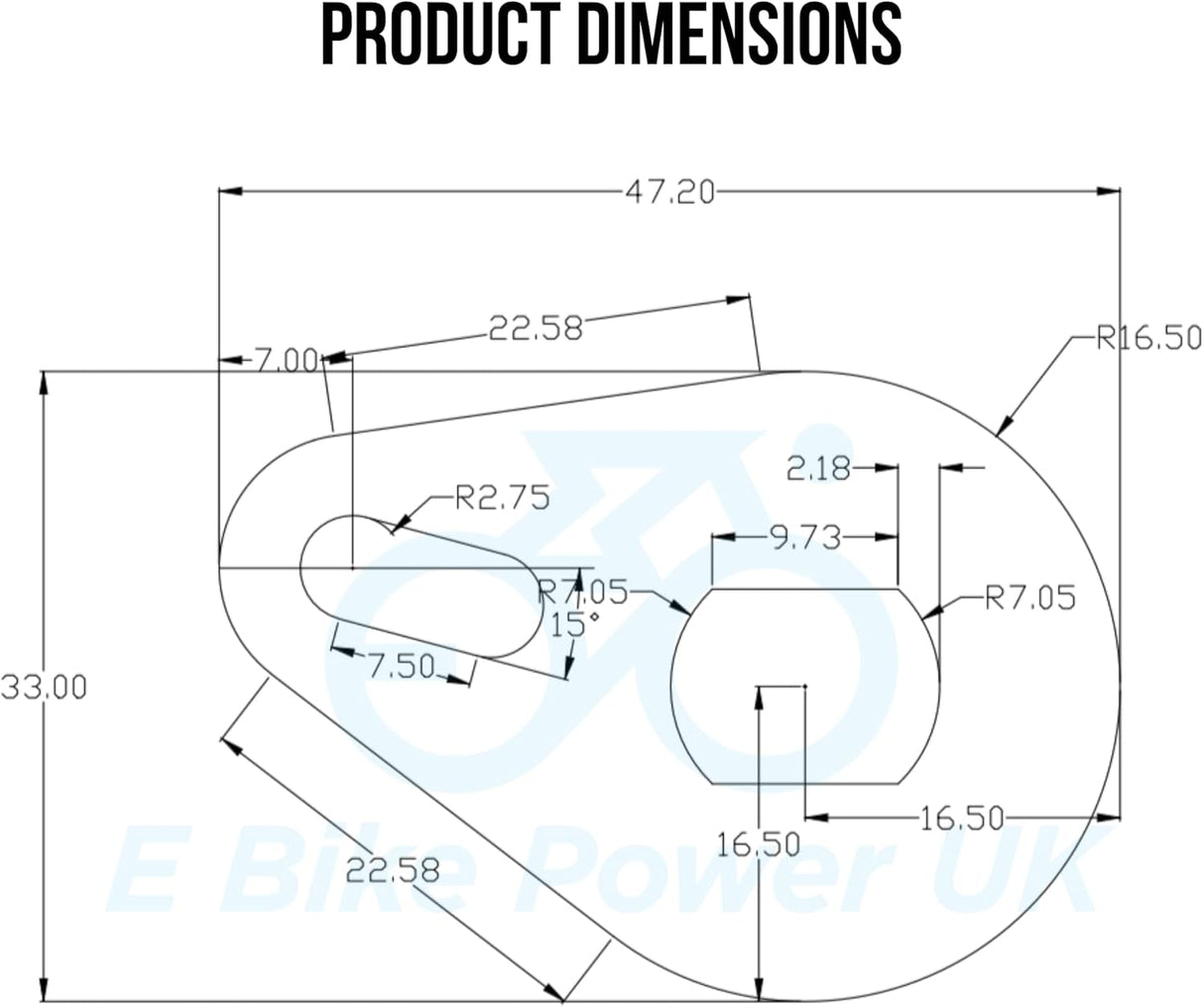 Juego de Brazo de Torque para Ebike, Acero Inoxidable, M14