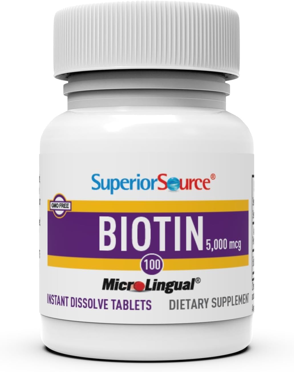 Biotina Superior Source 5000 mcg, Disolución rápida, 100 cápsulas