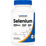 Suplementos Selenio 200 mcg, 240und vegetarianas sin OMG