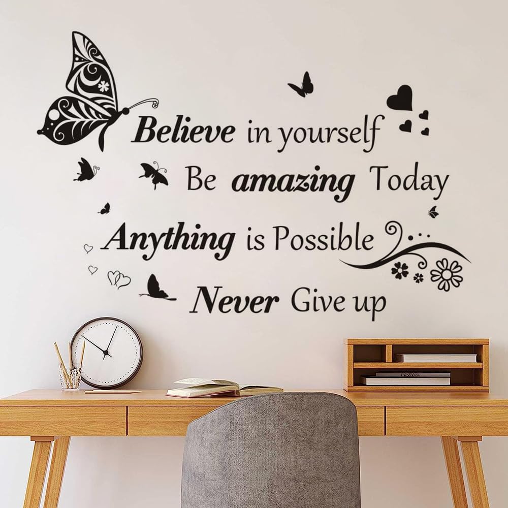 Vinilos Motivacionales Removibles para Pared - Decoración Inspiradora