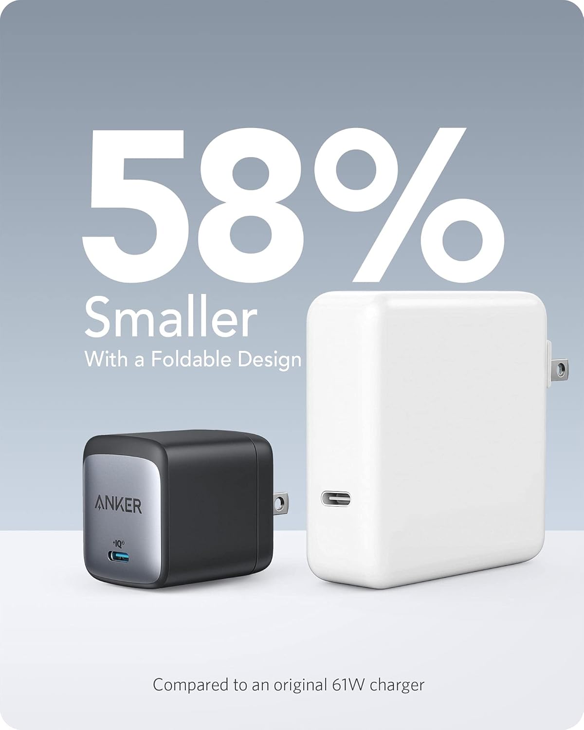 Cargador plegable compacto rápido GaN II Anker