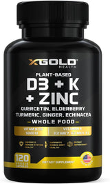 Suplemento multivitamínico 8 en 1 Lichen D3 K2 Zinc Quercetina