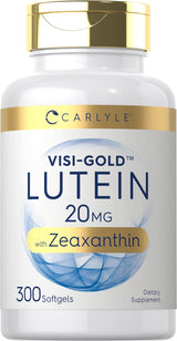 Suplemento Luteína y zeaxantina 20 mg  300 cápsulas blandas