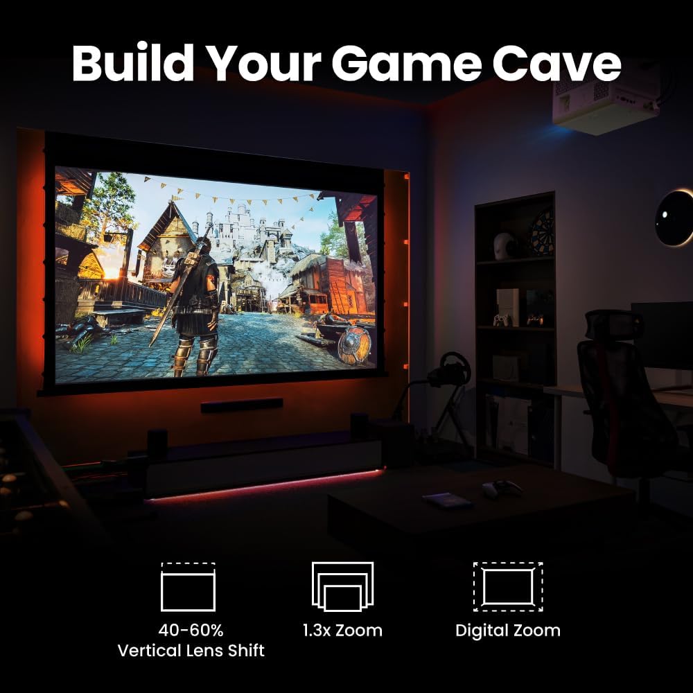 Proyector 4K para juegos BenQ X3100i | 3300 lúmenes, Android TV