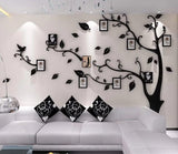 Vinilo Decorativo Árbol 3D - Marco Fotos Familiar M:83*59in