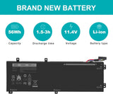 Batería RRCGW H5H20 11.4V 56Wh para Dell XPS 15 y Precision