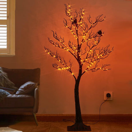 Árbol Halloween Birchlitland con 150 luces, modelo 4TF