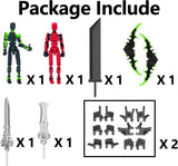 Conjunto de Figuras de Acción Titan 13, Articuladas, T13