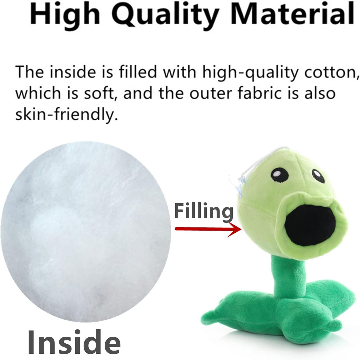 Peluches >  de 3 piezas de plantas de zombies de felpa PVZ,