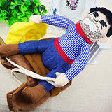 NACOCO Cowboy Rider Disfraz de perro para perros Ropa estilo