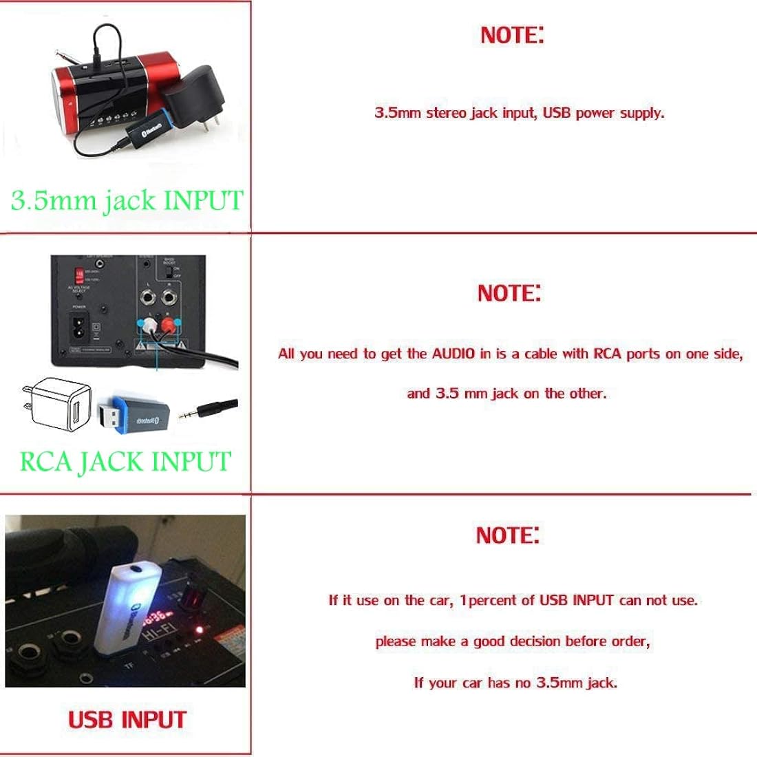 Adaptador Bluetooth USB inalámbrico para automóvil