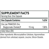 Suplementos Thorne Bisglicinato de zinc 15 mg para la piel