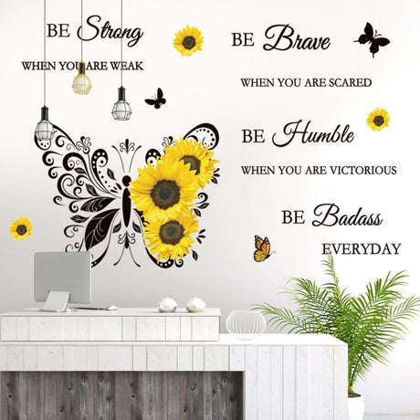 Vinilo Decorativo Inspirational 'Be Strong', 11.5 x 0.6 in