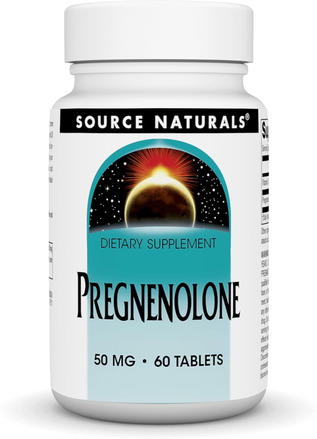Suplemento Pregnenolona 50mg - Source Naturals, 60 Tabletas