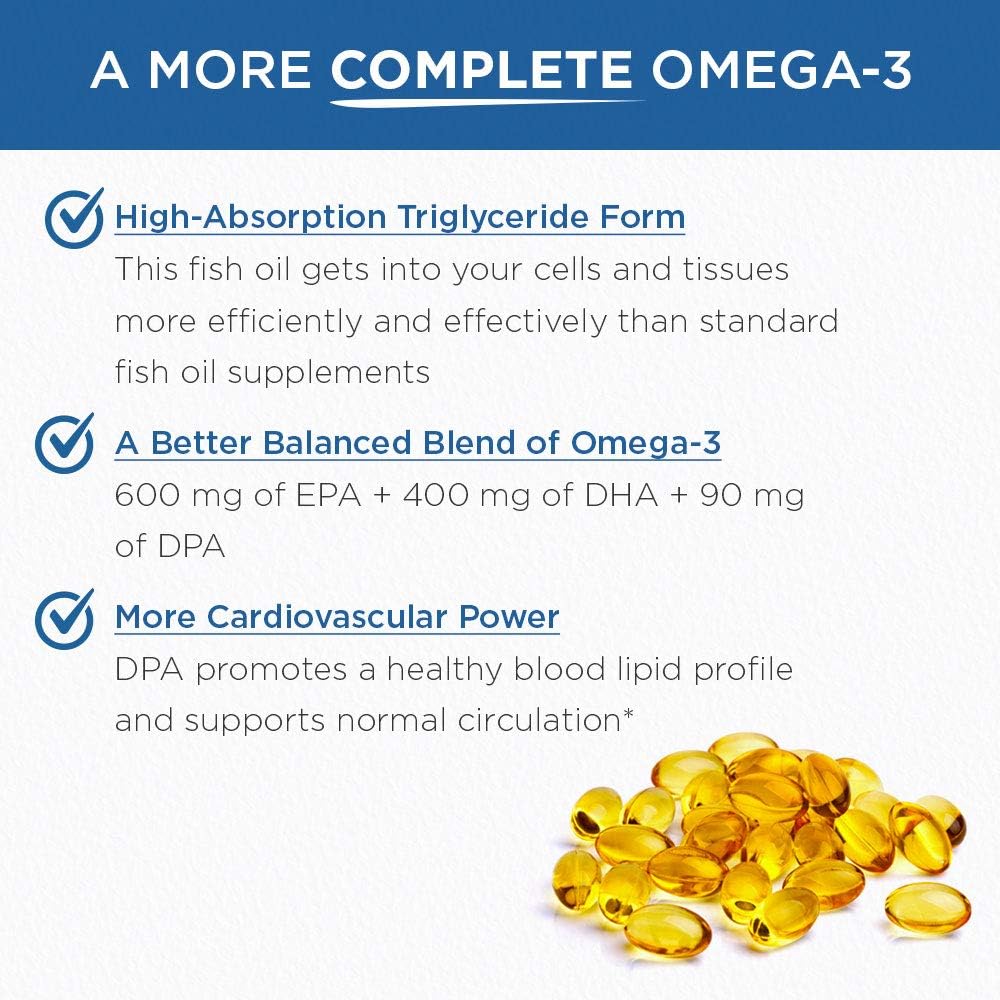 Omega 3 Ultra Puro Purity Products, 60 cápsulas