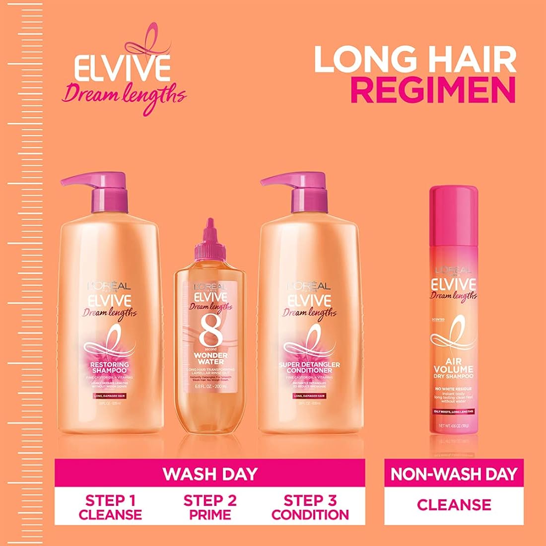 Shampoos y Acondicionadores seco con volumen de aire