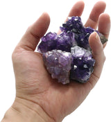 Namzi Piedras de amatista y cristales de roca cruda, racimos de cristal de amatesis natural, geodas con cristales, cuarzo amatista original, geoda de cristales de amatista real, piedras preciosas,
