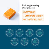 Suplemento masticable de curcumina de alta absorción