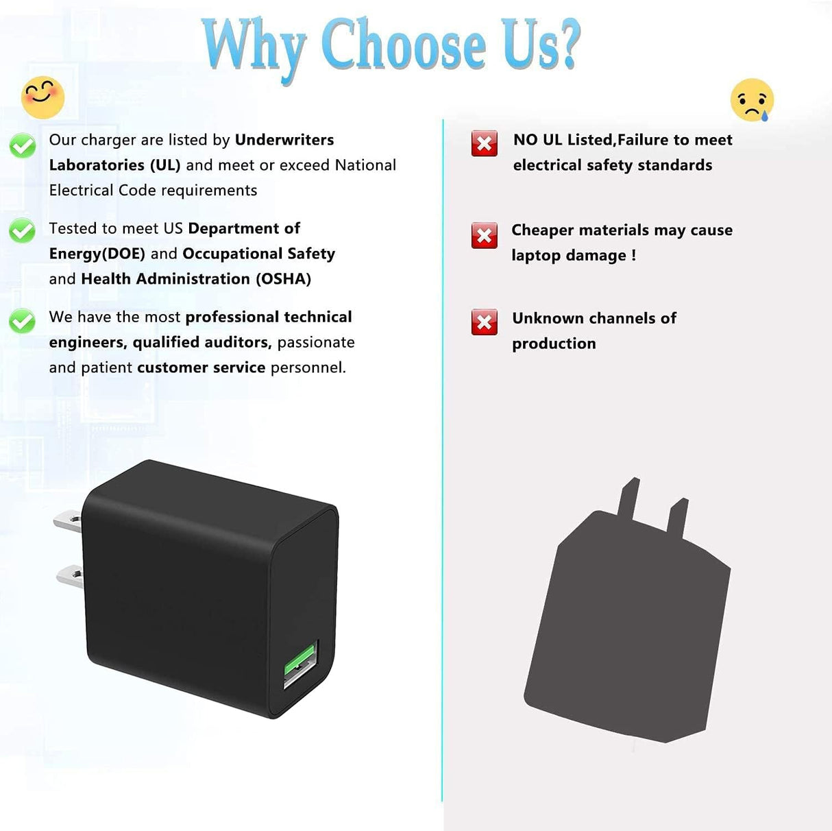 Cargadores rápido tipo USB C de 18 W para Samsung Galaxy