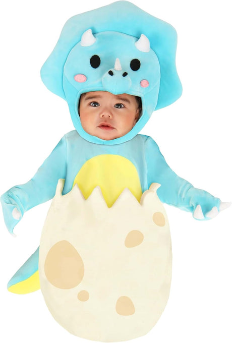Disfraz Divertido Infantil Triceratops con Guantes y Cabeza