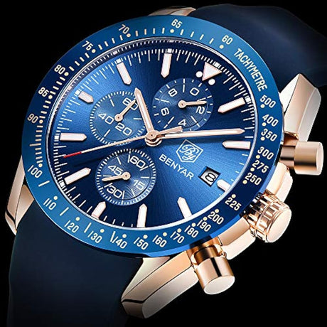 Reloj de pulsera elegante para hombre, correa de silicona