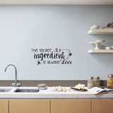 Vinilo Decorativo de Cocina El Ingrediente Secreto es Amor