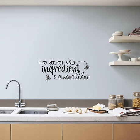 Vinilo Decorativo de Cocina El Ingrediente Secreto es Amor