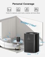 Purificador de aire para dormitorio HEPA HY1800