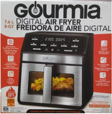 Freidora de aire Gourmia 7.5L con ventana y luz, Mod. GAF858