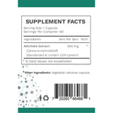 Suplemento de extracto de alcachofa de 7 mg de cinarina