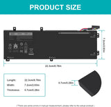 Batería RRCGW H5H20 11.4V 56Wh para Dell XPS 15 y Precision