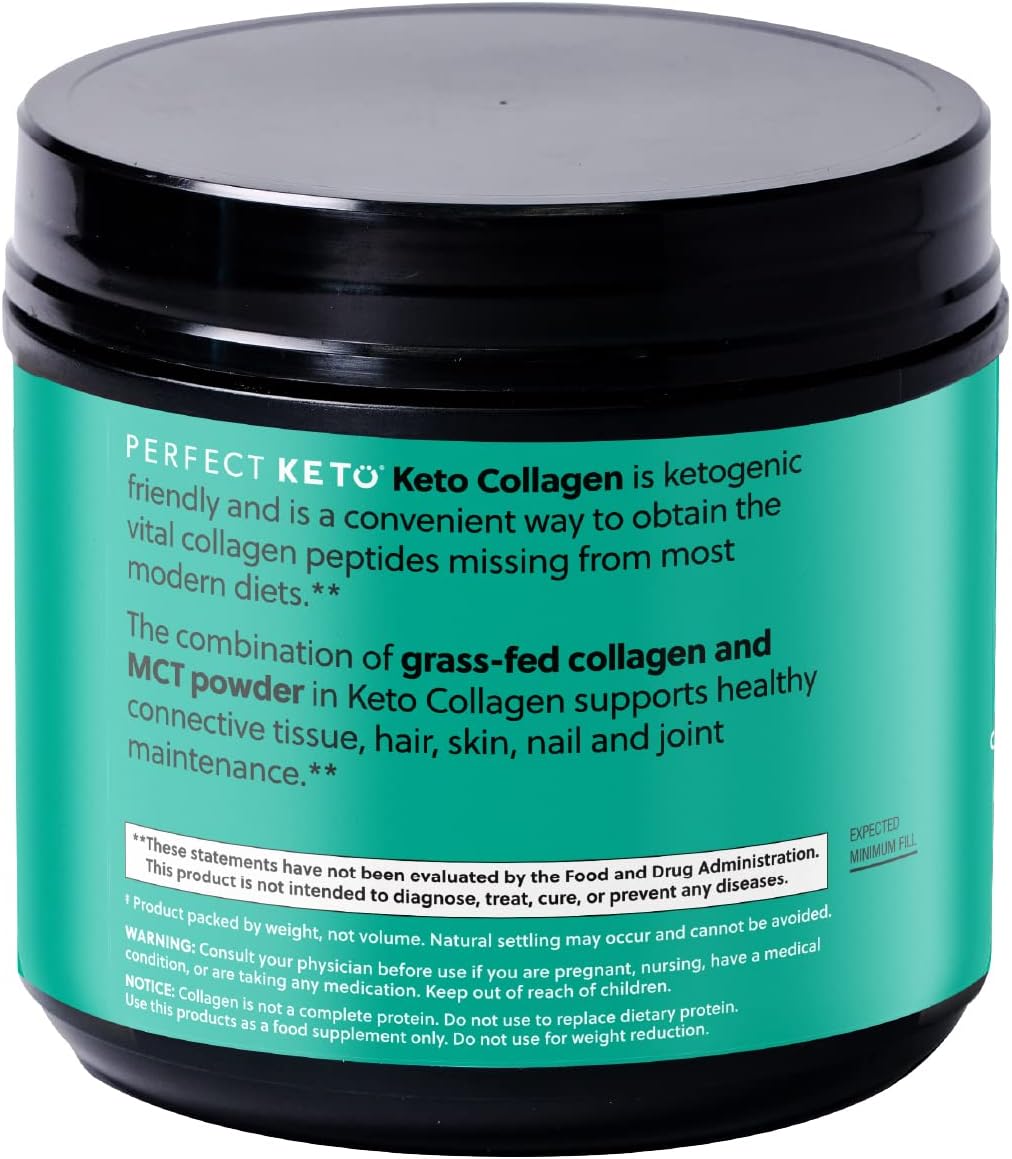 Suplemento Keto Proteína de colágeno en polvo con aceite MCT