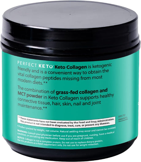 Suplemento Keto Proteína de colágeno en polvo con aceite MCT