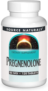 Suplemento Pregnenolona 50mg - Source Naturals, 120 Tabletas