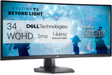 Monitor Curvo de Juegos Dell 34 WQHD 144Hz S3422DWG