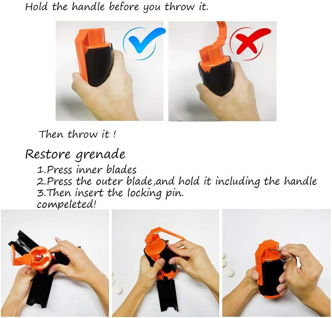 Bomba Táctica Ruibytree para Nerf CS y Rival con 60 Balas