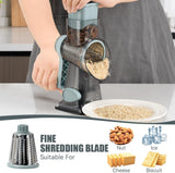 Keouke Rallador de Queso Manual con 3 Cuchillas Modelo GK
