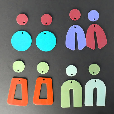 Moldes de Silicona para Pendientes Geométricos DIY 2 Pcs