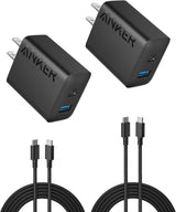 Cargador Anker de 20 W  paquete de 2 cargadores rápidos