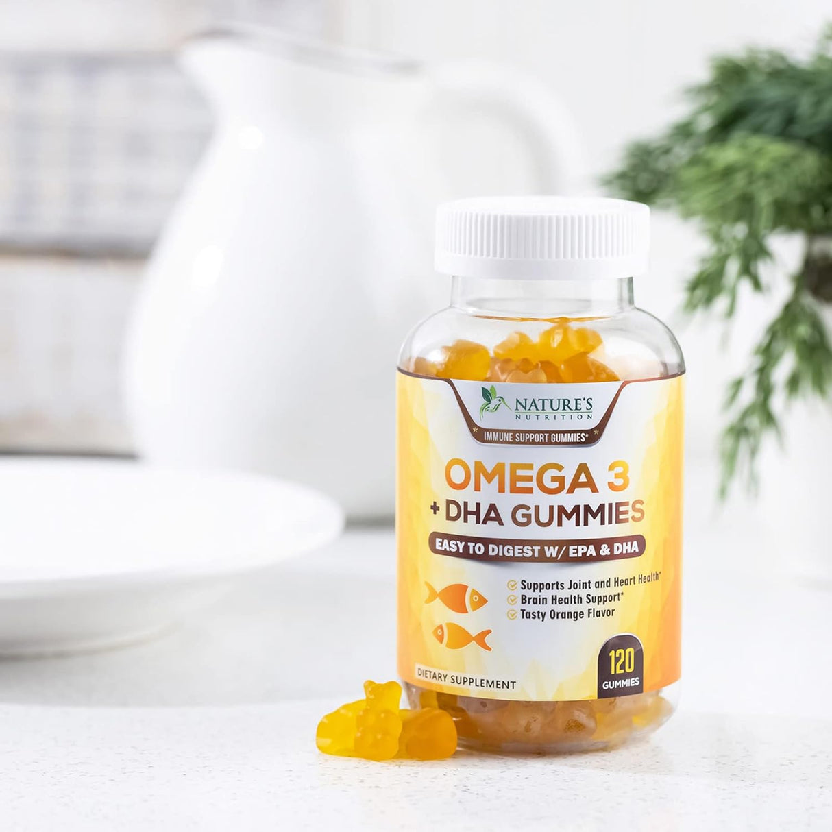 Suplemento Gomitas de aceite de pescado Omega 3  DHA y EPA
