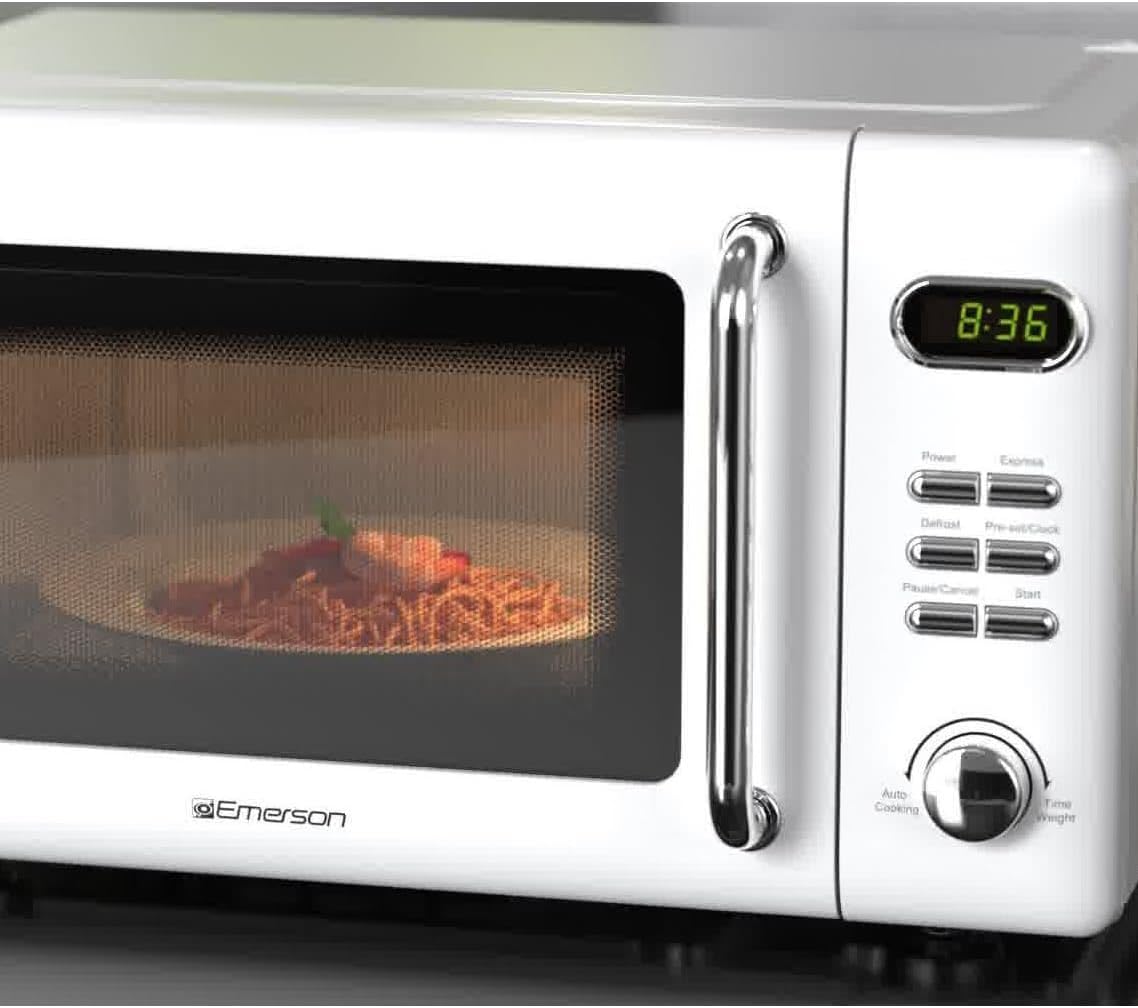 Microondas Compacto Emerson MWR7020W, 700W, 5 Niveles, 0.7L